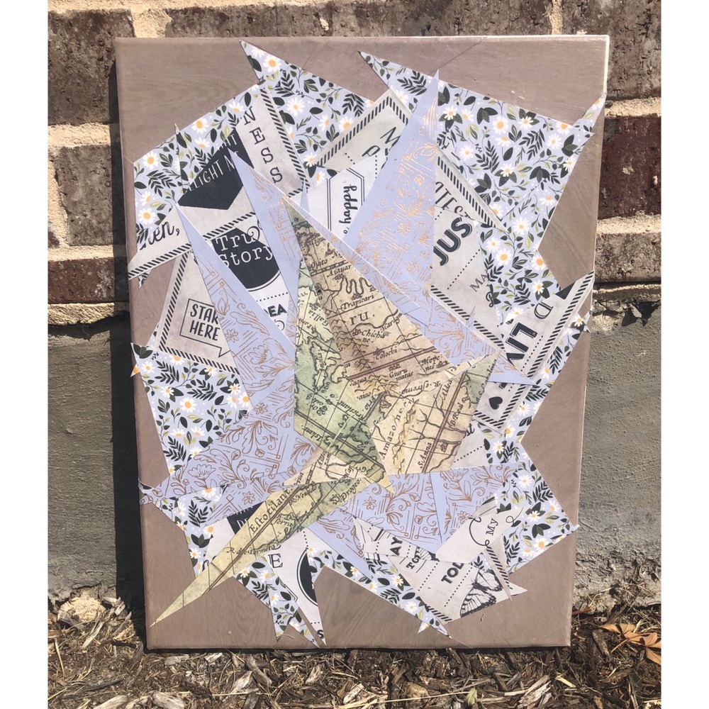 ✨Original Handmade Analog Collage on Canvas✨